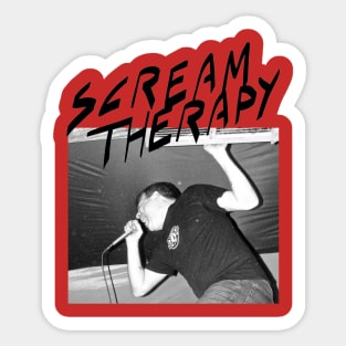 Scream Therapy Podcast Screamer block design Sticker